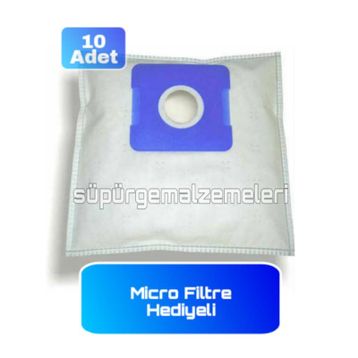 Fantom DC 4300 4 Çeker Bez 10 Adet Uyumlu Süpürge Toz Torba