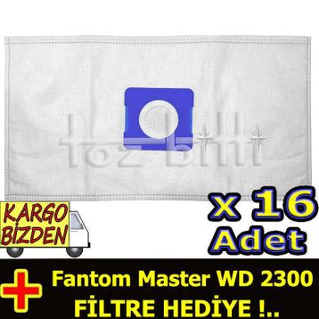 Fantom Master WD 2300 Uyumlu Süpürge Toz Torbası
