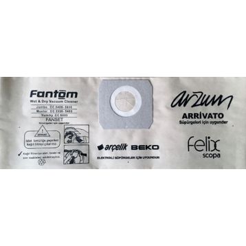 Fantom WS 2500 Mucize Uyumlu Süpürge Toz Torbası