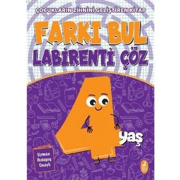 Farkı Bul Labirenti Çöz 5 Yaş Çocukların Zihnini Geliştiren Kitap
