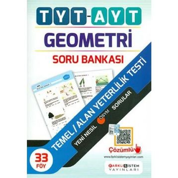 Farklı Sistem Yayınları Farklı Sistem TYT AYT Geometri Soru Bankası 482237