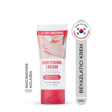 Farm Skin Whitening Cream Leke Karşıtı Niacinamide C Vitamin Collagen Kore 50 ml Beyazlatıcı Krem
