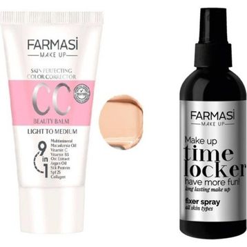 Farmasi 02 50 ml Açıktan Ortaya CC Krem + 115 ml Makyaj Sabitleyici