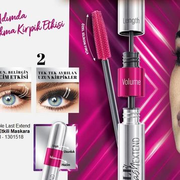 Farmasi 12 ml Double Lash Extend Çift Etkili Maskara