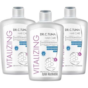 Farmasi Dr. C. Tuna Vitalizing 3x500 ml Kepeğe Karşı Etkili Sarımsak Özlü Şampuan