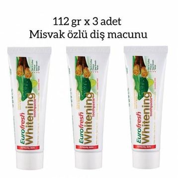 Farmasi Eurofresh Misvaklı Beyazlatıcı 3x112 gr Diş Macunu
