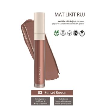 Farmasi Mat Likit Ruj 03 Sunset Breeze Yeni Nesil Ürün