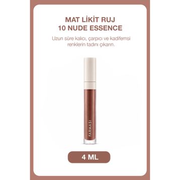 Farmasi Mat Likit Ruj 10 Nude Essence Yeni Nesil Ürün