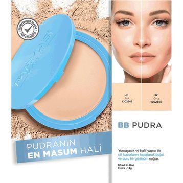 Farmasi Pudra Açık Ton 14 gr BB Krem