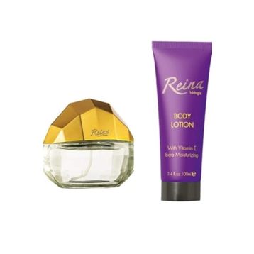 Farmasi Reina Midnight 65 ml EDP Kadın Parfüm+Reina Midnight 100 ml Vücut Losyonu