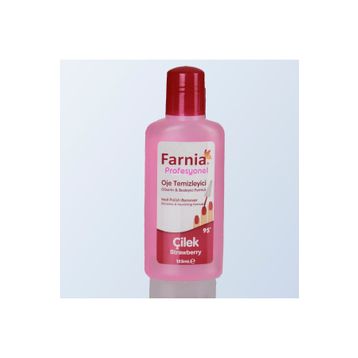 Farnia Profesyonel Çilek 125 ml 95 Derece Oje Temizleyici Aseton