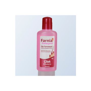 Farnia Profesyonel Çilek 125 ml 95 Derece Oje Temizleyici Aseton