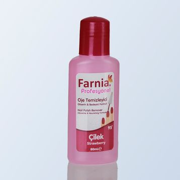 Farnia Profesyonel Çilek 80 ml 95 Derece Oje Temizleyici Aseton