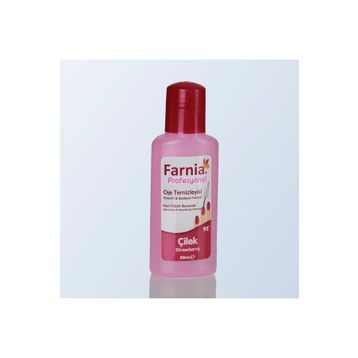 Farnia Profesyonel Çilek 80 ml 95 Derece Oje Temizleyici Aseton