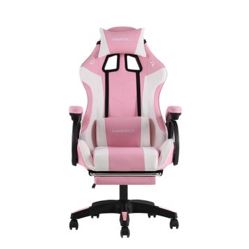 Fashcolle Dynamic Pembe Beyaz Masajlı Oyuncu Koltuğu