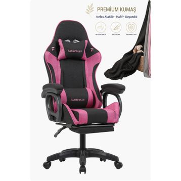 Fashcolle Dynamic Pembe Siyah Masajlı Oyuncu Koltuğu