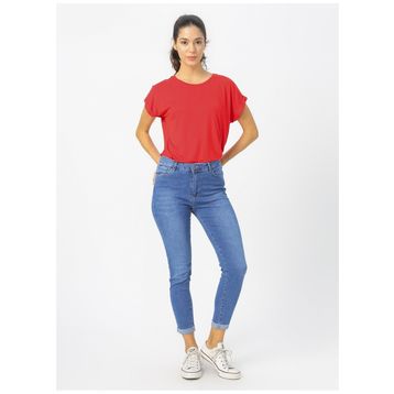 Fashion Friends 20Y0584 Koyu Mavi Kadın Kot Pantolon