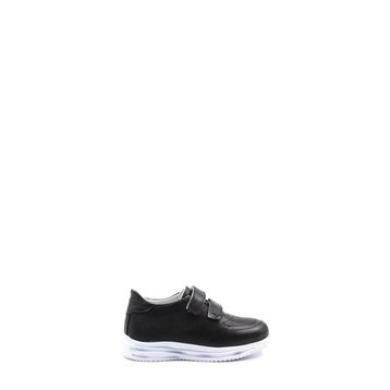 Fast Step 156XCA4009 Siyah Hakiki Deri Unisex Çocuk Casual Ayakkabı