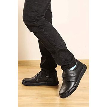 Fast Step 770FA912 Siyah Hakiki Deri Erkek Çocuk Casual Ayakkabı
