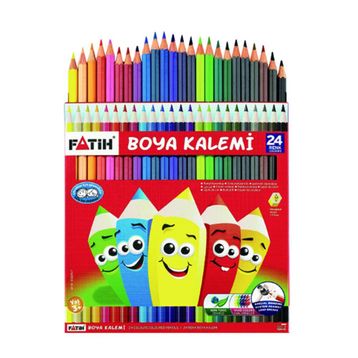 Fatih 33225 24 Renk Tam Boy Kuru Boya Kalemi