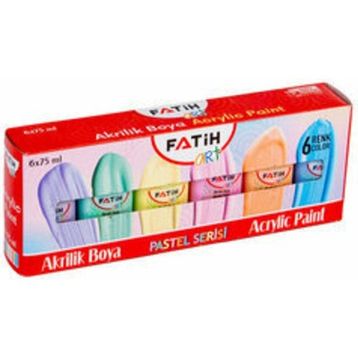 Fatih 75 ml 6'lı Pastel Akrilik Boya