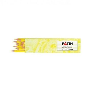 Fatih Tekstil Sarı 12'li Kopya Kalemi