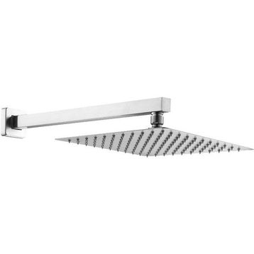 Fause Ankastre Borulu Kare Slim Metal 25x25 cm Duş Başlığı