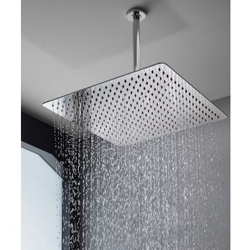 Fause Ankastre Borulu Kare Slim Metal 40x40 cm Tavandan Duş Başlığı