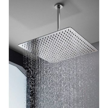 Fause Ankastre Borulu Kare Slim Metal 40x40 cm Tavandan Duş Başlığı