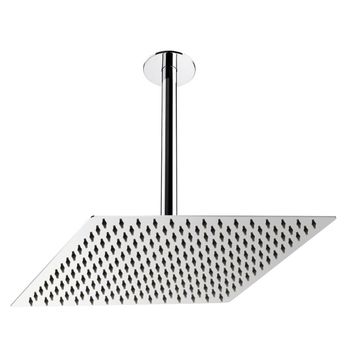 Fause Ankastre Borulu Kare Slim Metal 40x40 cm Tavandan Duş Başlığı