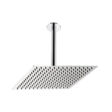 Fause Ankastre Borulu Kare Slim Metal 40x40 cm Tavandan Duş Başlığı
