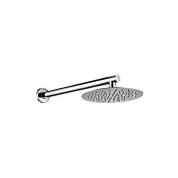 Fause Ankastre Borulu Oval Slim Metal 20 cm Duş Başlığı