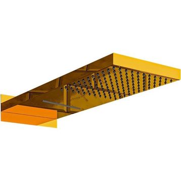 Fause Ankastre Panel Tepe Duş Başlığı Şelale Altın KTD110-G Tepe Duş Başlığı