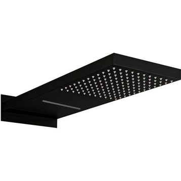 Fause Ankastre Panel Tepe Duş Başlığı Şelale Siyah KTD110-B Tepe Duş Başlığı