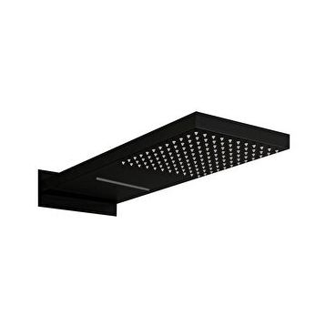 Fause Ankastre Panel Tepe Duş Başlığı Şelale Siyah KTD110-B Tepe Duş Başlığı