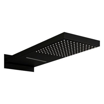 Fause Ankastre Panel Tepe Duş Başlığı Şelale Siyah KTD110-B Tepe Duş Başlığı