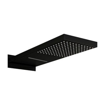 Fause Ankastre Panel Tepe Duş Başlığı Şelale Siyah KTD110-B Tepe Duş Başlığı