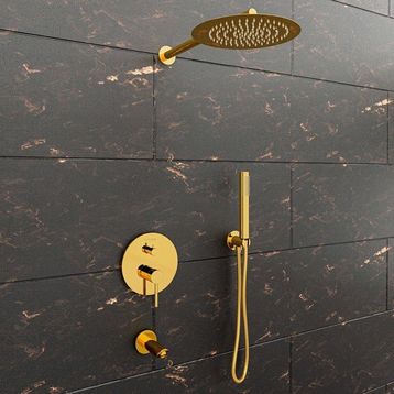 Fause FAU107-G Tam Ankastre Adonis Altın Gold Duş Seti