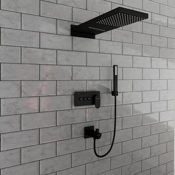 Fause Gri Comfort Panel Şelale Fau111-b FAU111-B Duş Ankastre Seti