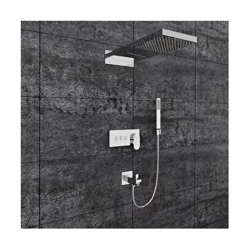 Fause Gri Comfort Panel Şelale Fau111-b FAU111-B Duş Ankastre Seti