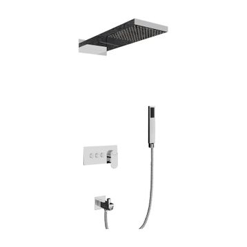 Fause Gri Comfort Panel Şelale Fau111-b FAU111-B Duş Ankastre Seti