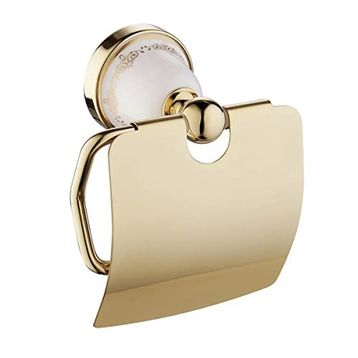 Fause Kapaklı Pandora Altın Gold Tuvalet Kağıtlık