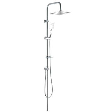 Fause KDS101 Slim Çelik Başlıklar Kolonlu Tepe Duş Seti