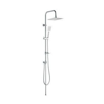 Fause KDS101 Slim Çelik Başlıklar Kolonlu Tepe Duş Seti