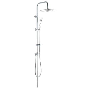 Fause KDS101 Slim Çelik Başlıklar Kolonlu Tepe Duş Seti