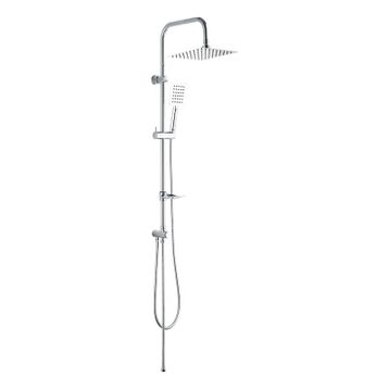 Fause KDS101 Slim Çelik Başlıklar Kolonlu Tepe Duş Seti