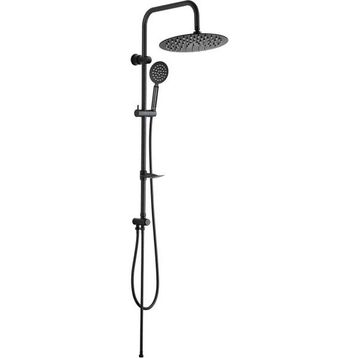 Fause KDS105 Slim Çelik Başlıklar Kolonlu Tepe Duş Seti