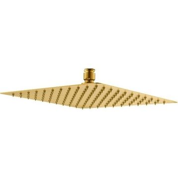 Fause KTD102-G Kare Slim 304 Metal 25x25 cm Altın Tepe Duş Başlığı
