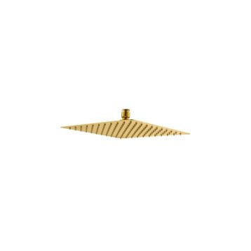 Fause KTD102-G Kare Slim 304 Metal 25x25 cm Altın Tepe Duş Başlığı