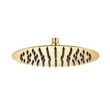 Fause KTD106-G Oval Slim 304 Metal 25 cm Altın Tepe Duş Başlığı